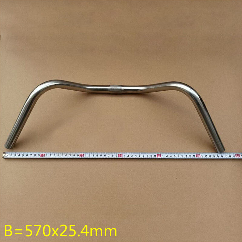 Stainless Steel Bicycle Handlebar Classic Road Cycling Bike Bar 540mm/570mm Home