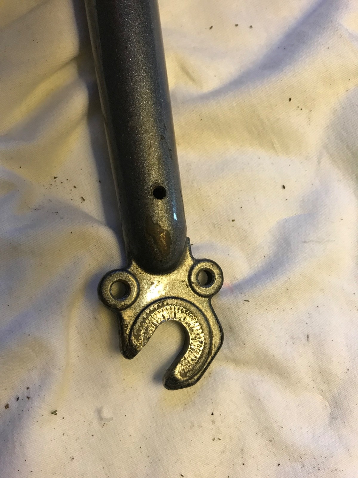 Threaded 1-1/8” quill MTB Fork rigid cromoly steel