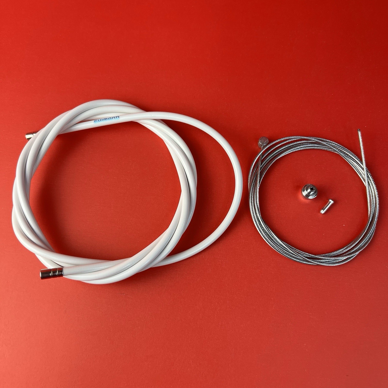 VINTAGE SHIMANO WHITE BRAKE CABLE NOS BMX MTB BICYCLE CABLE HOUSING SET
