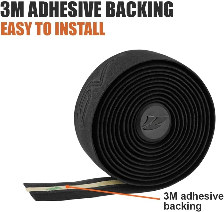 Bike Handlebar Tape for Road Bike, Bicycle 3mm EVA Padded Bar Tape, 2 Roll