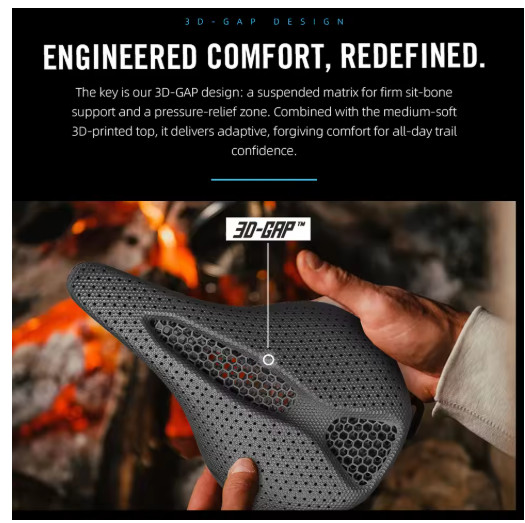 RYET 3D Printed Bike Saddle 145MM/155mm 7*9 Carbon mtb Bicycle Seating