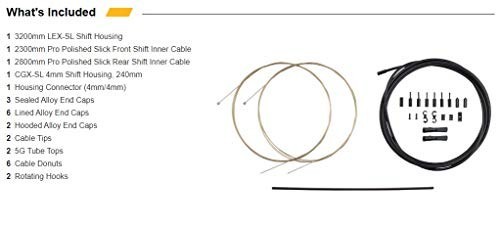 Jagwire – 2X Pro Universal Gear Shift Kit | for Road