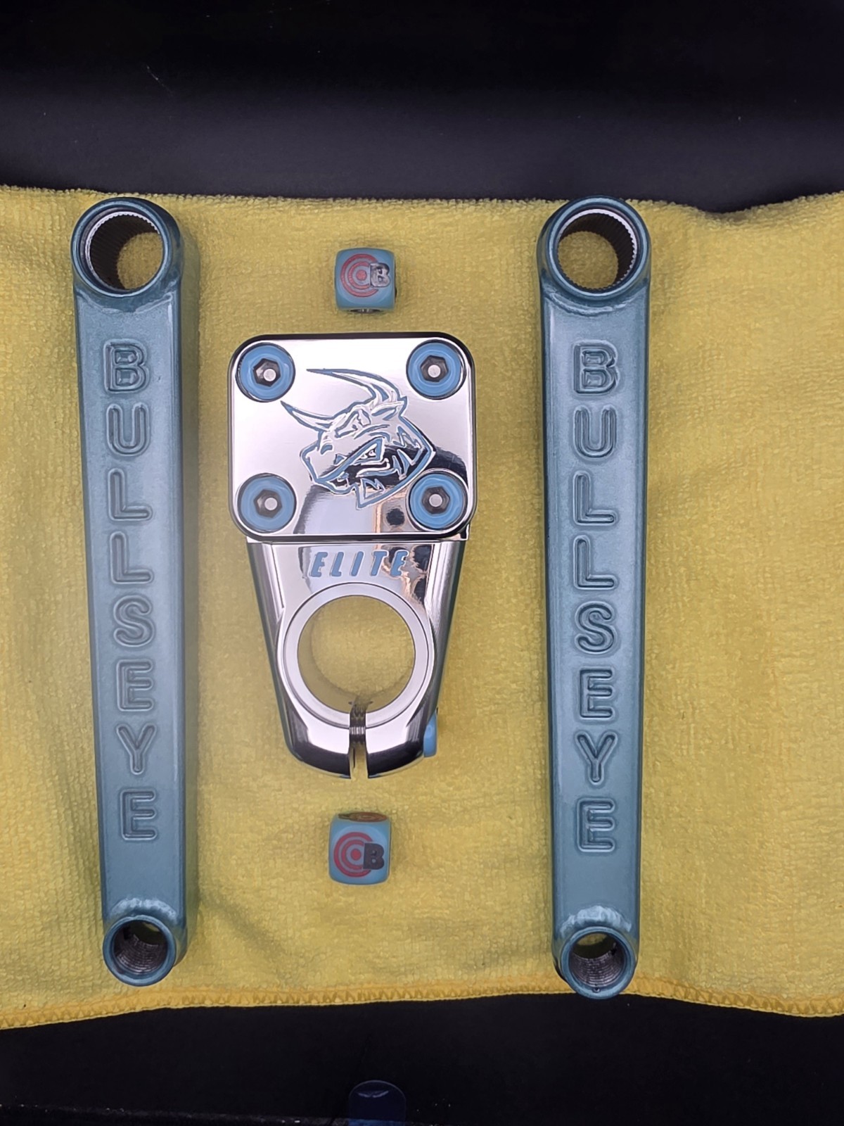 BULLSEYE 🎯 Cranks Exclusive Factory Sample ONEOFONE With Custom Stem Bmx Gt Se