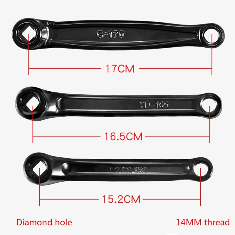Crank 170/165/152mm Replacement Left Crank Arm Available in Diamond Hole
