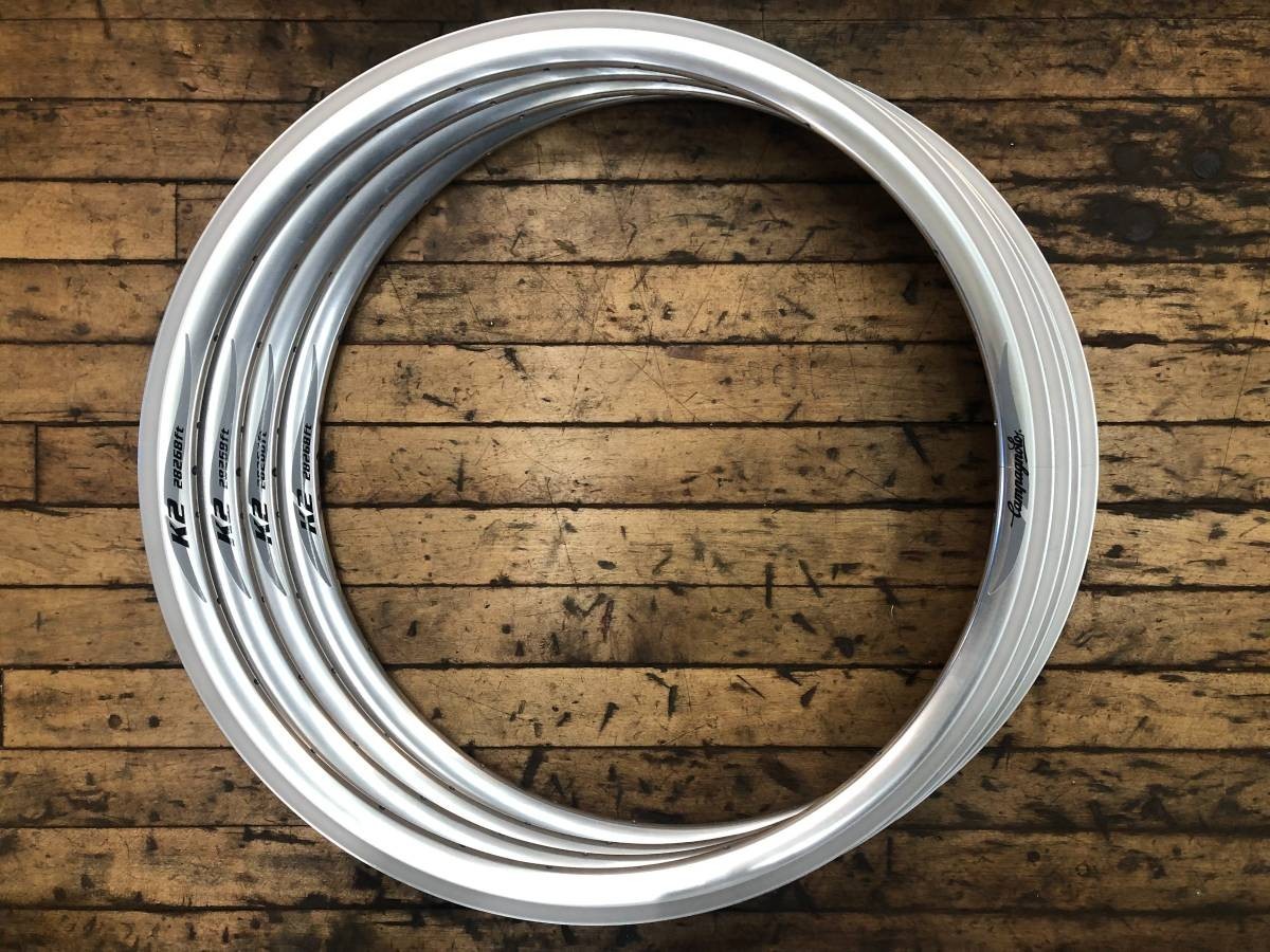 NOS Campagnolo K2 28268ft Vintage 26″ Rims 28 Hole Polished Italy – Priced Each