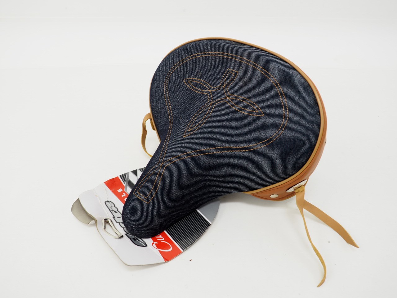 New! Electra Stream Ride Denim Studded Saddle Blue/Brown w/ Tassles for Cruiser