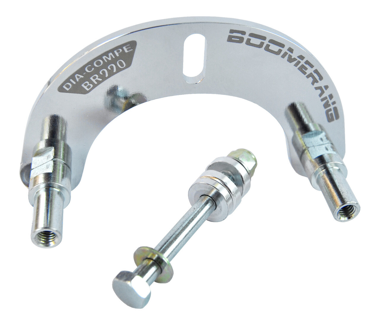 Dia-Compe BR-990 BOOMERANG BMX U-brake adapter plate – CHROME