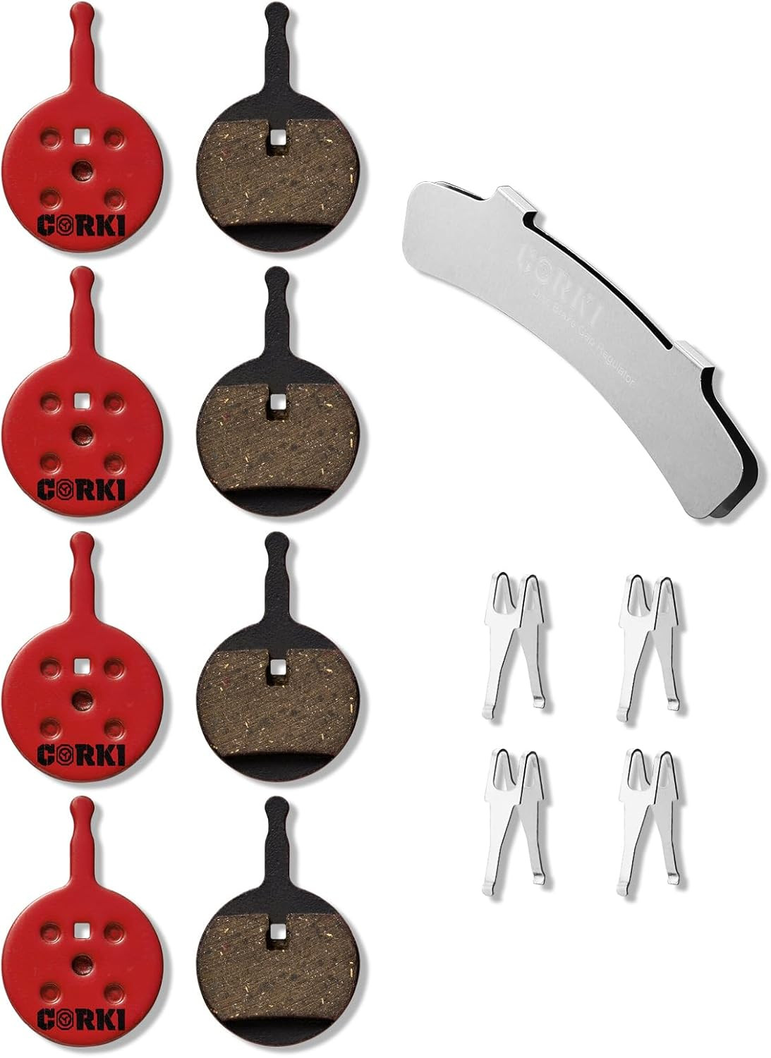 Bicycle Disc Brake Pads for Avid BB5 – 4 Pairs (Resin/Semi-Metallic/Sintered)