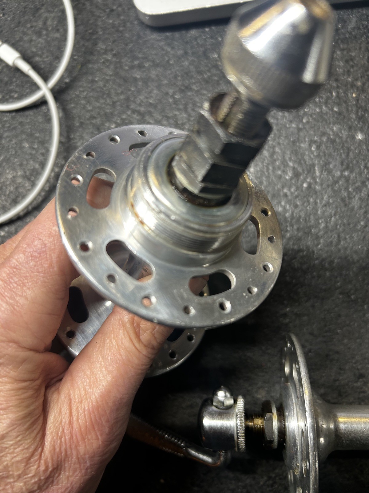 Normandy High Flange Hub Set 36 Hole, 96/120mm OLD, French Threaded