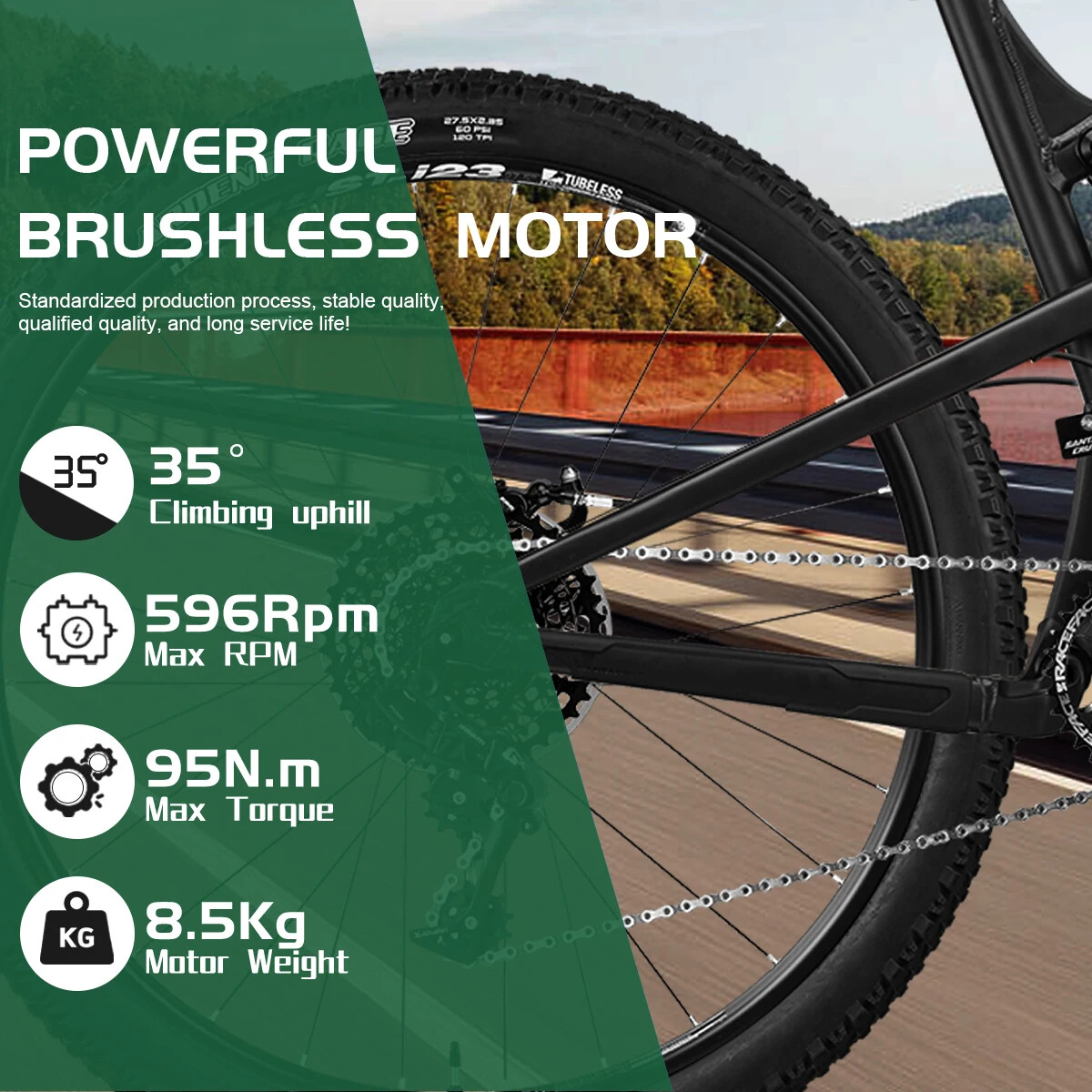 48V 1000W 1500W 2000W 20 24 26» Snow Fat E-bike Brushless Front/Rear Hub Motor