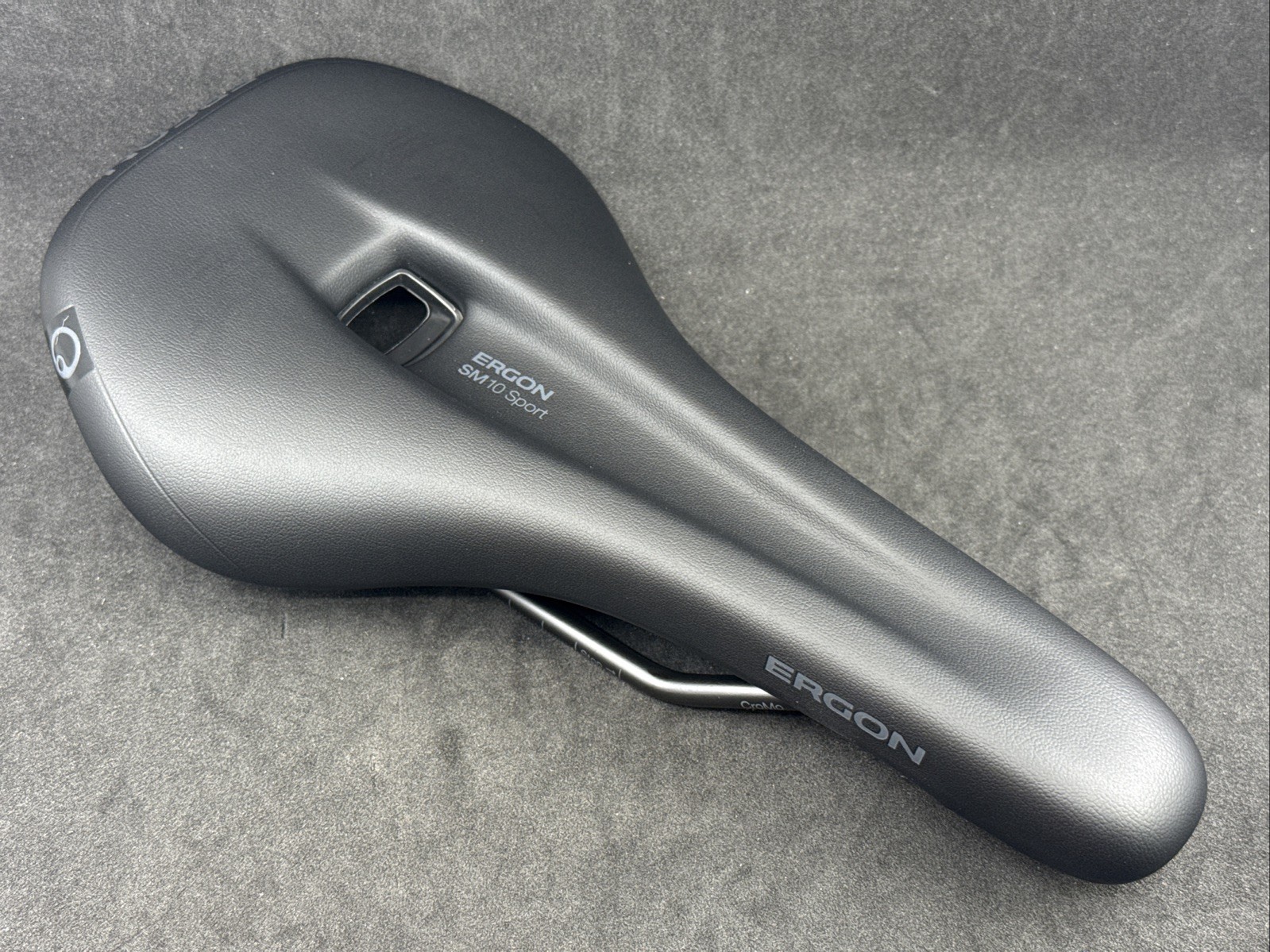 ERGON SM 10 Sport Stealth Gravel Saddle CroMo Rail Black 270mm x 140mm MSRP $99