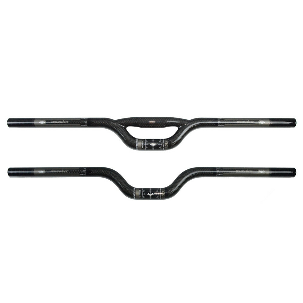 Carbon Fiber Riser Bar 31.8/25.4mm Mountain Folding Bike Handlebar Rise Up 55mm