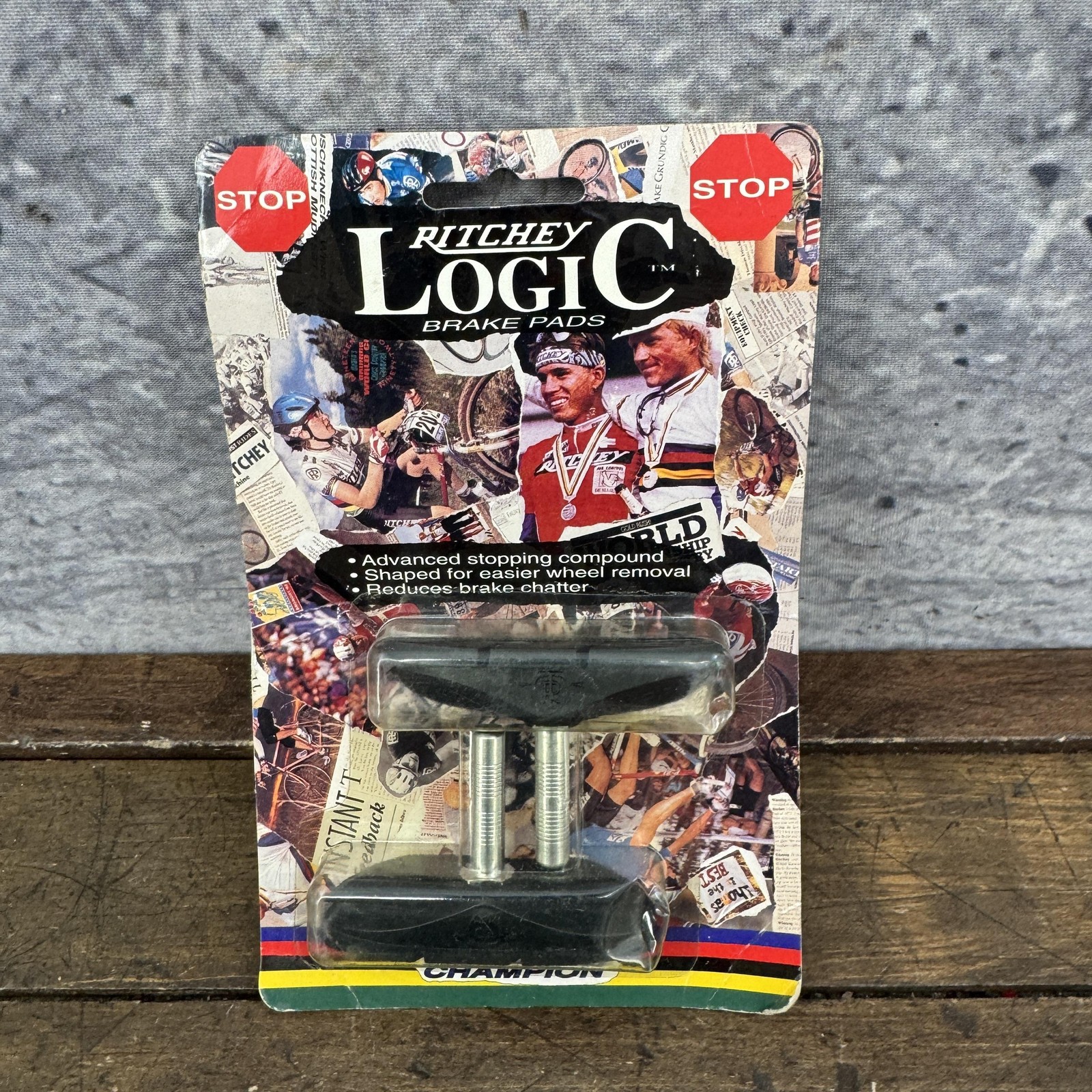 Vintage Ritchey Logic Brake Pads Pair Black Made USA Cantilever 90s MTB Bike