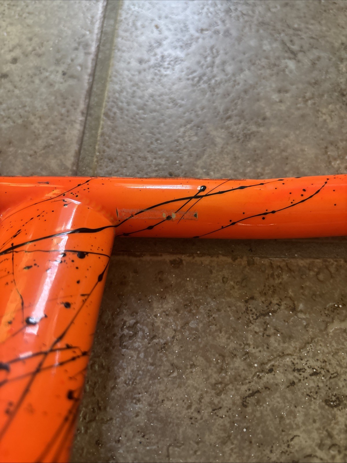 Grove Innovations Orange Splatter One Piece Bar Quill Stem 24” 22.2 High Rise