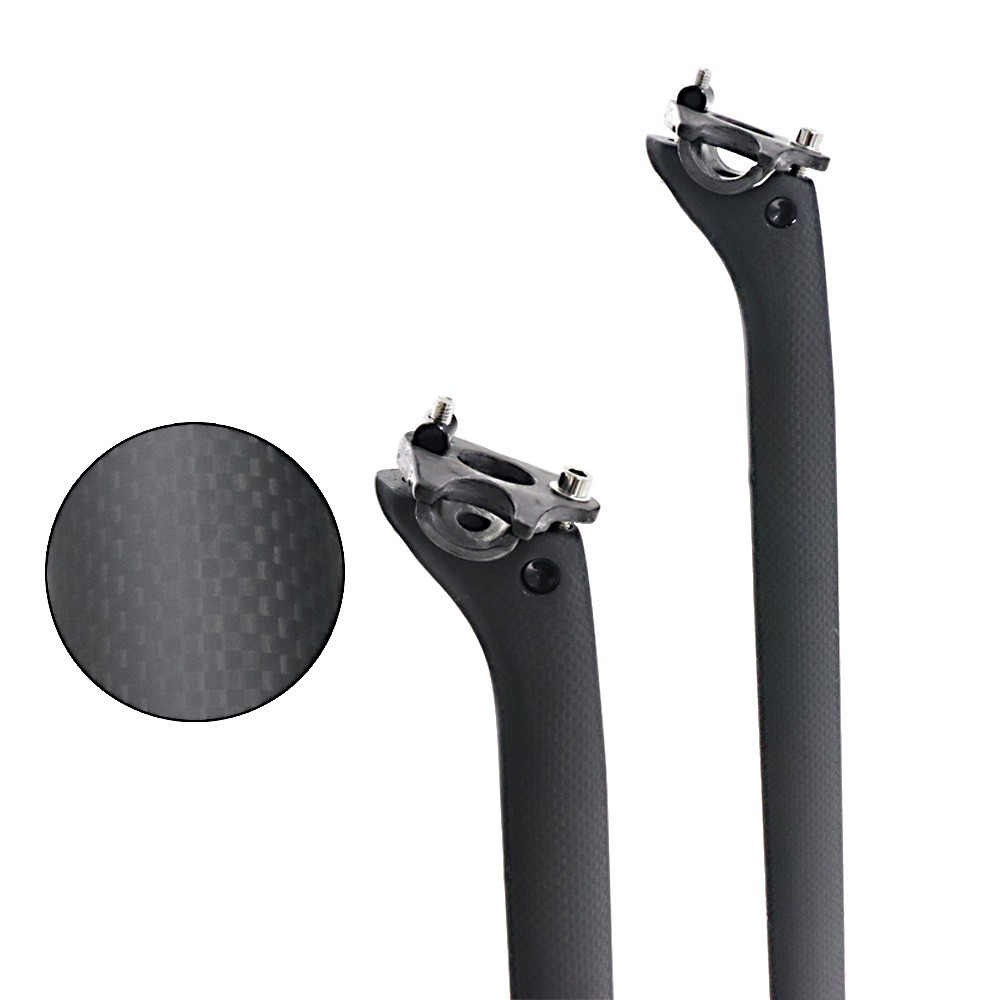 1 Set Carbon Fiber Bike Seatpost Clamp For Saddle Rails 7x9mm 7x7mm Clip US #