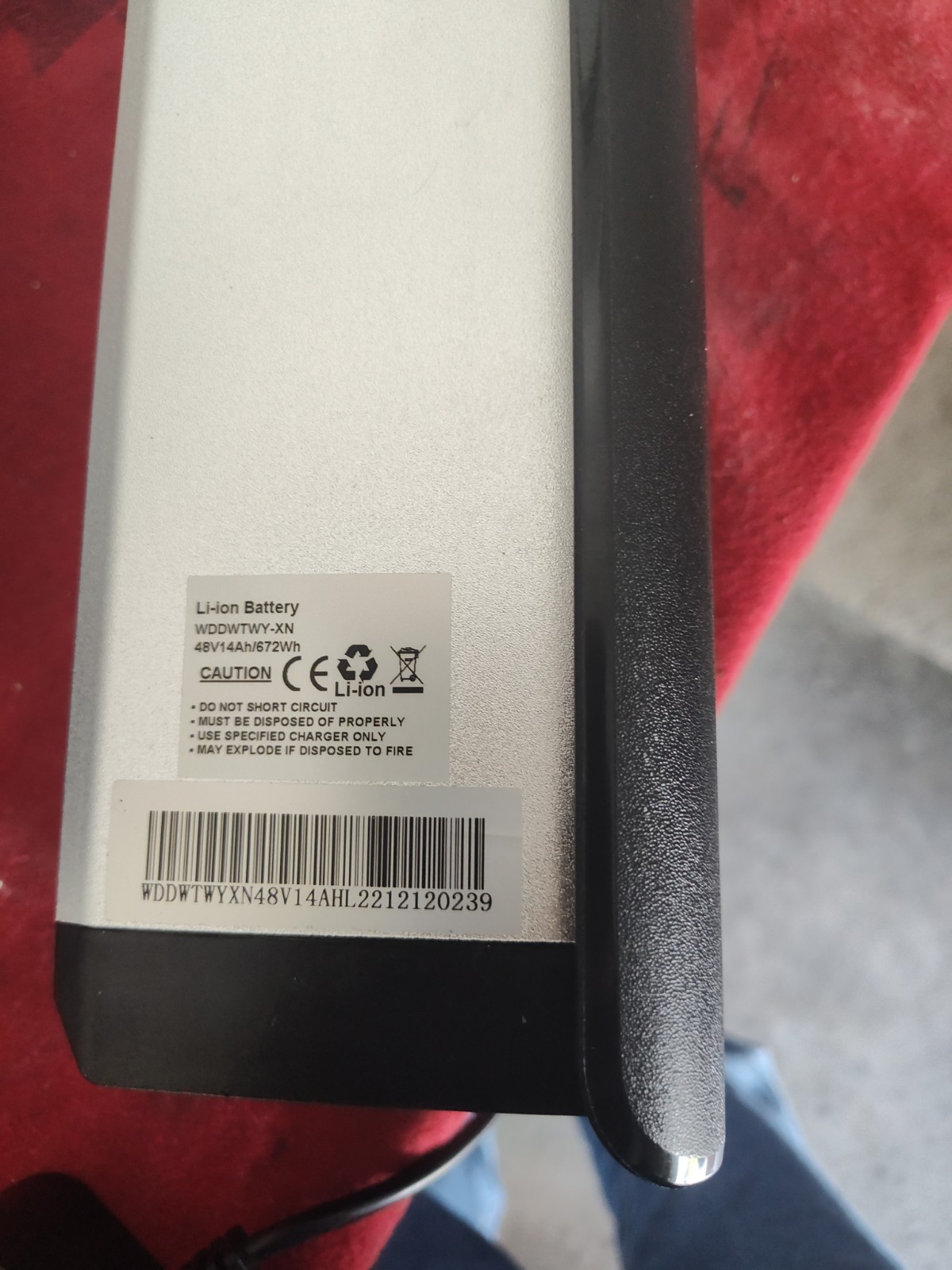 Vtuvia Giraffe Sx20 Ebike Battery 48v 14ah