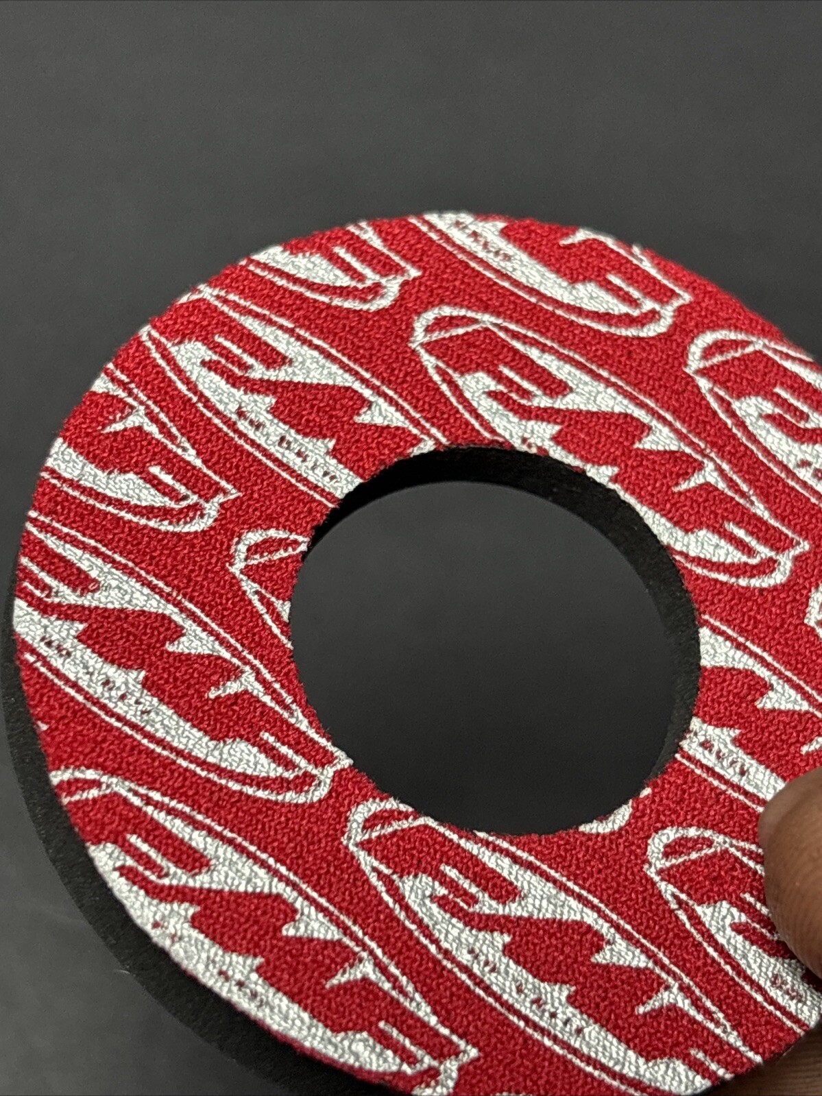NOS FMF Factory Handlebar Grip Donuts Red Powermoto Bmx Race Fit: Auburn Gt Haro