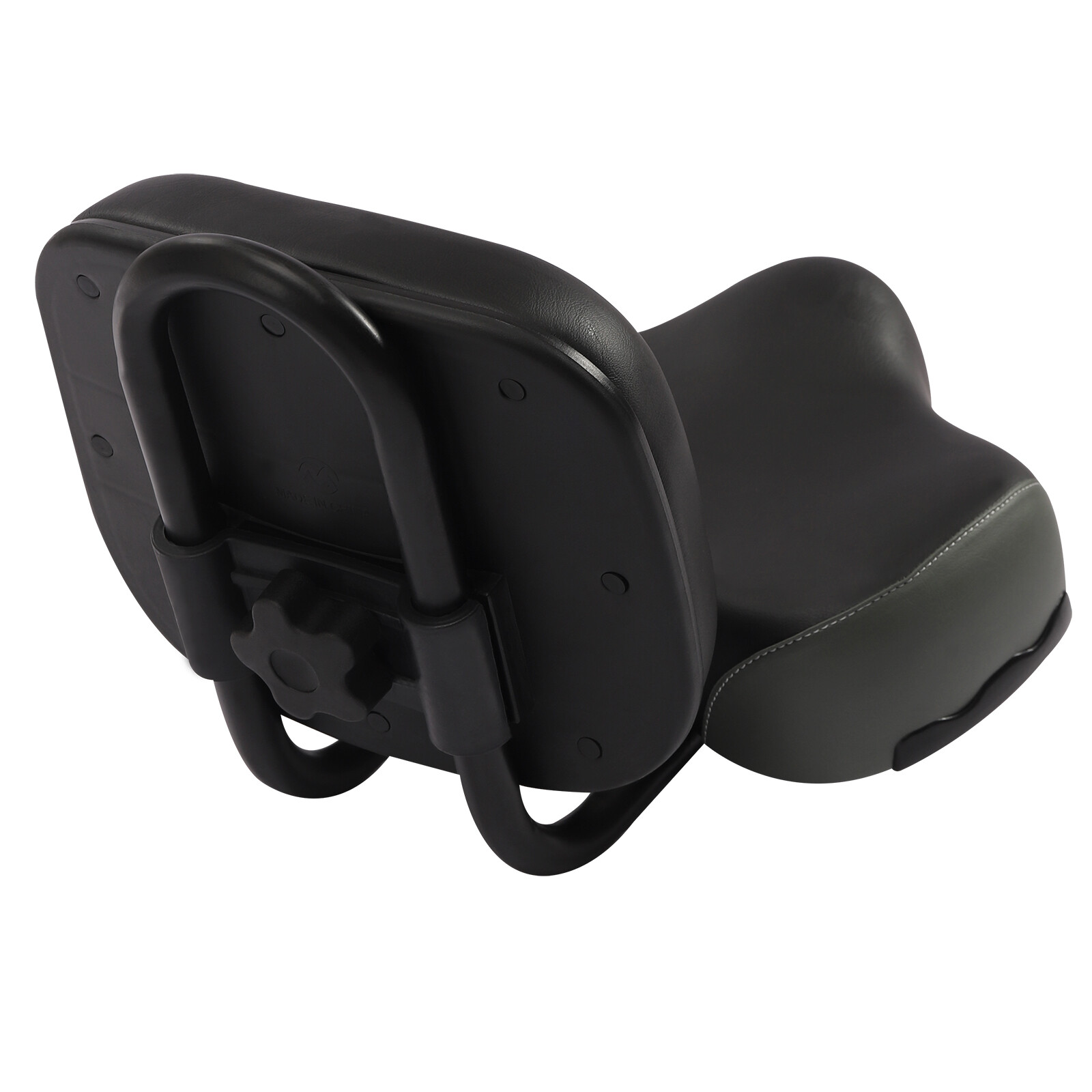 Bike Saddle Seat w/ Backrest Bicycle Extra Wide Comfort PU Soft Pad 11.5″x9.5″