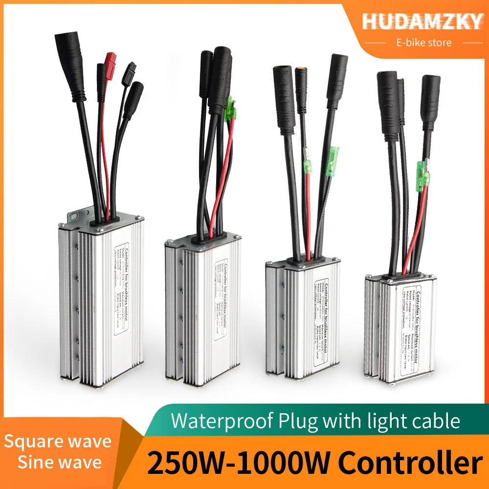 E-bike Controller 36V/48V 250W-1000W Waterproof Plug 15A/17A/22A/25A/30A Motor