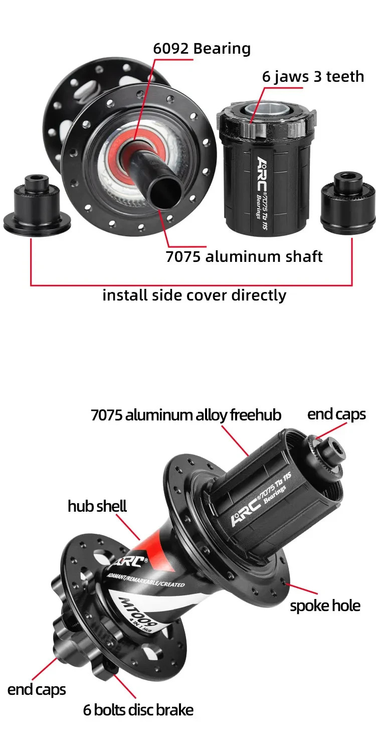 ARC MT009 36H Microspline 12speed 12×142 hub