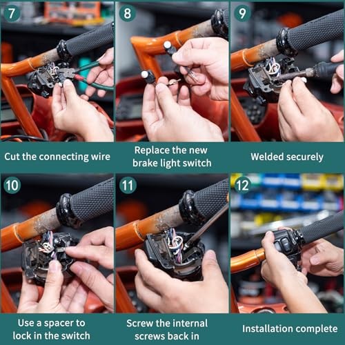 Front Brake Light Handlebar-Mounted Switch-Pressure Sensor Compatible with