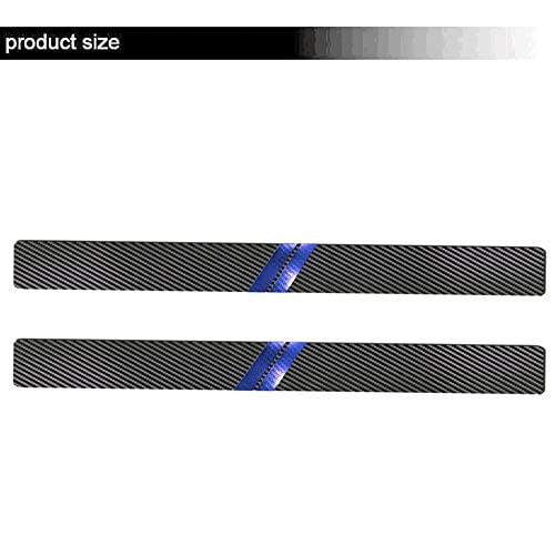 3D Hash Mark For Dodge 2010-2023 Challenger Carbon Fiber Style Leather BLUE