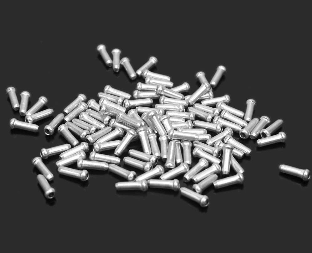 100 BICYCLE SHIFTER BRAKE CABLE WIRE TIPS CAP END CRIMP NEW