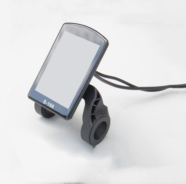 E-Bike Compatible S-100 Smart LCD Color Screen with light wire 5PIN WP plug.