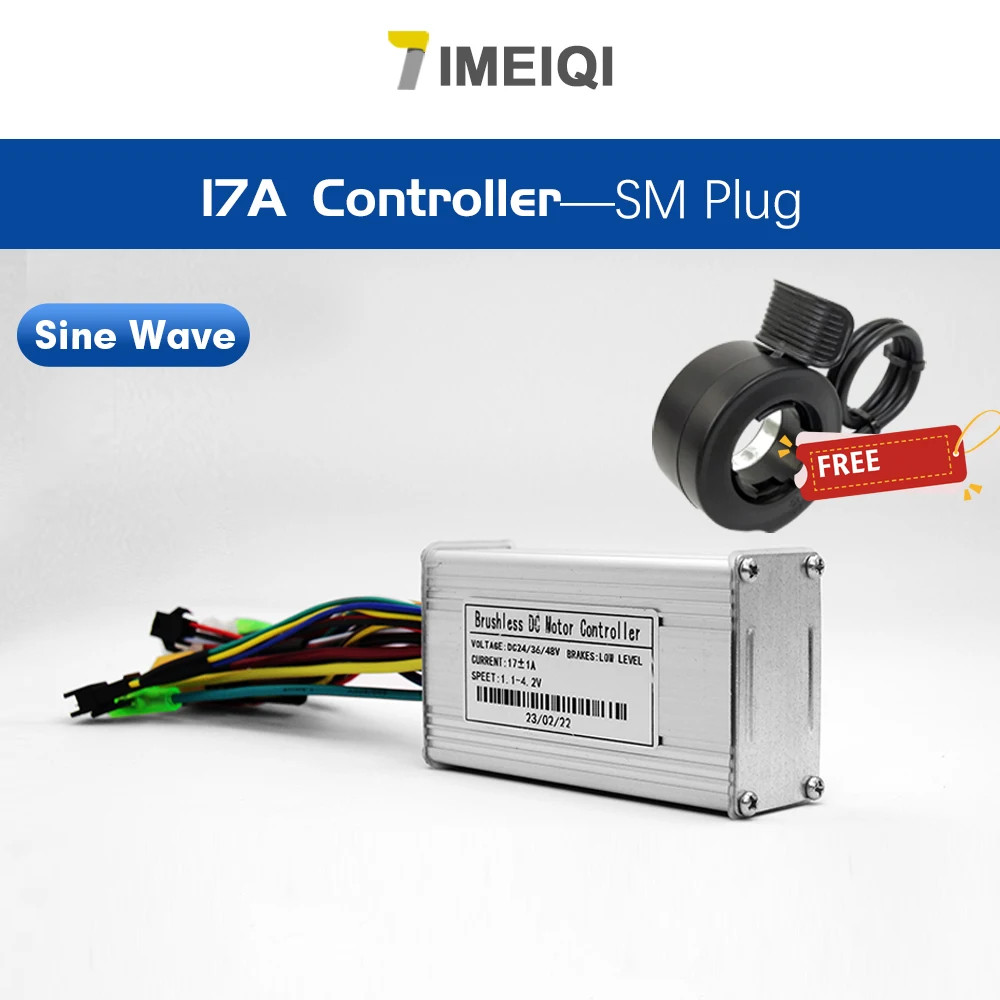 Ebike 3-mode Sine Wave Controller 17A/26A/30A/40A for 250W-3000W Brushless Motor