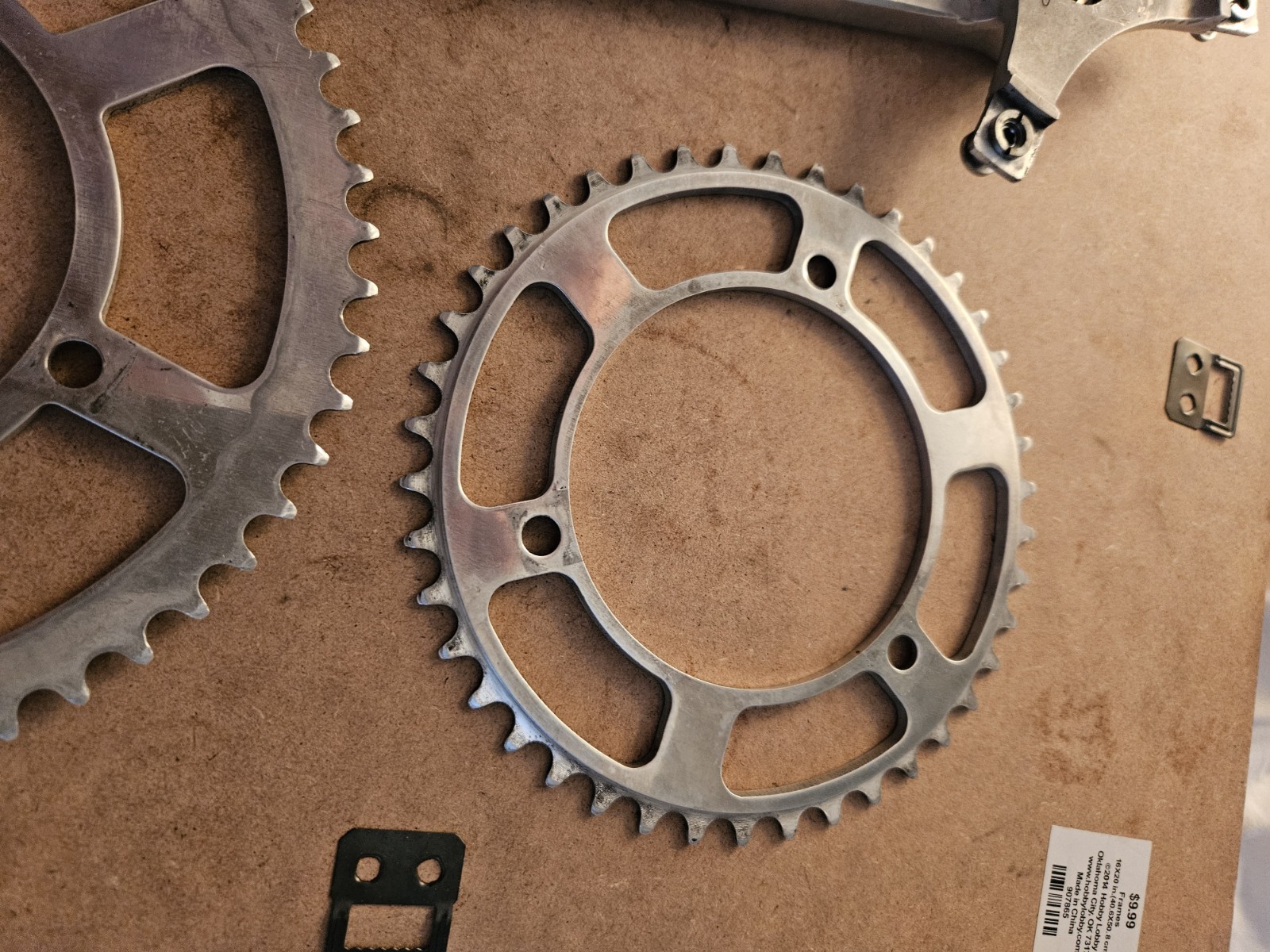 Vintage TA Specialites 3 Arm Double Crankset 170mm 52, 42 Chainrings!