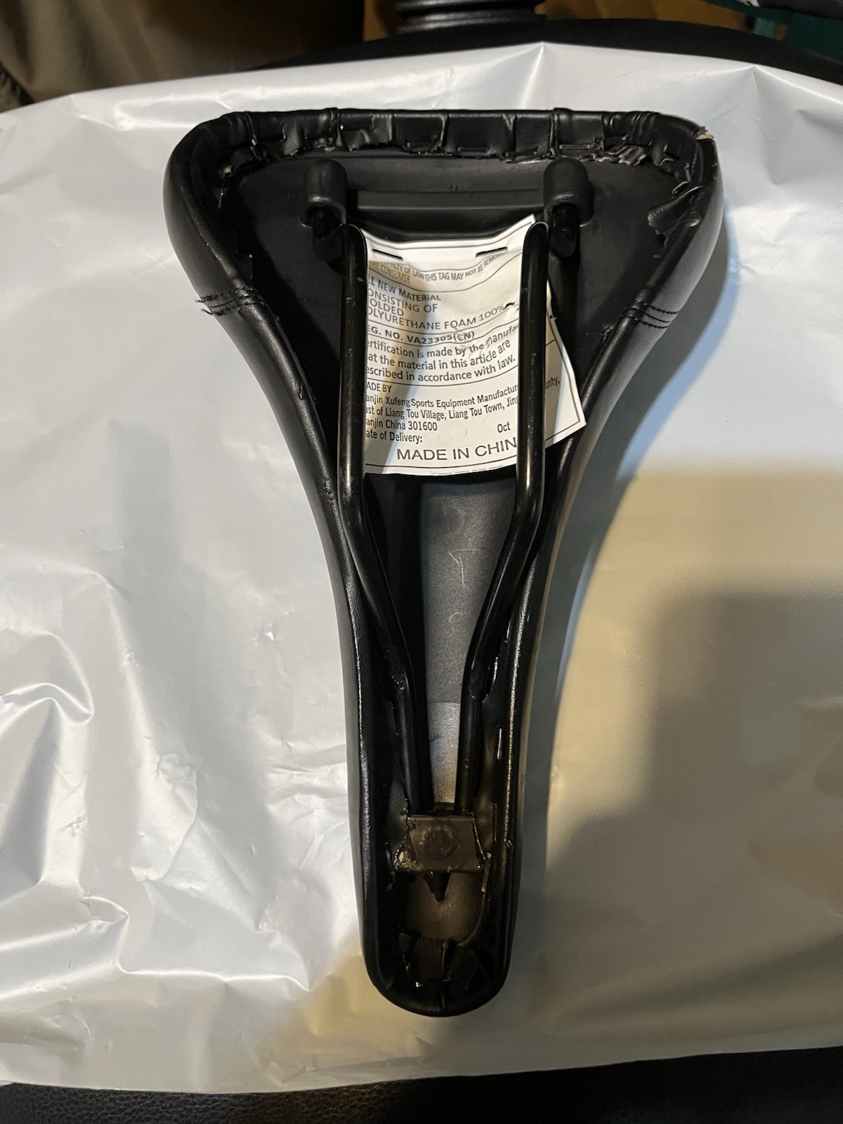 Bicycle Seat Approx.10.75 in.x 6.5 In X 2.75 In. Black BMX or Mountain Bike
