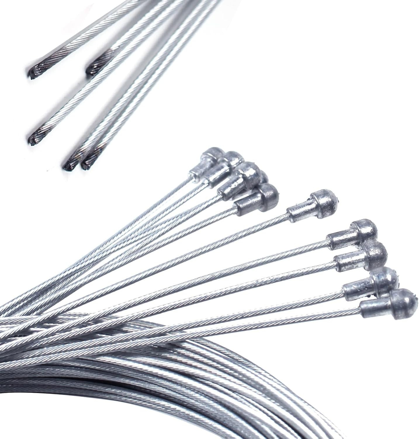 10PCS Bicycle Brake Cable, Bike Derailleur Shifter Cables,Front and Rear Brake L