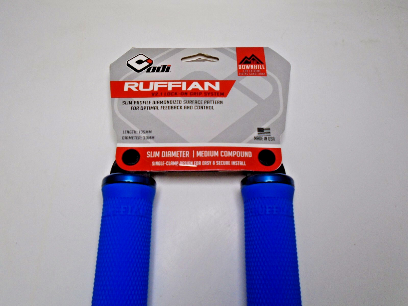 ODI Ruffian V2.1 Blue Lock on Grips atv pwc Jet-Ski Sea-Doo Wave-runner-Blaster