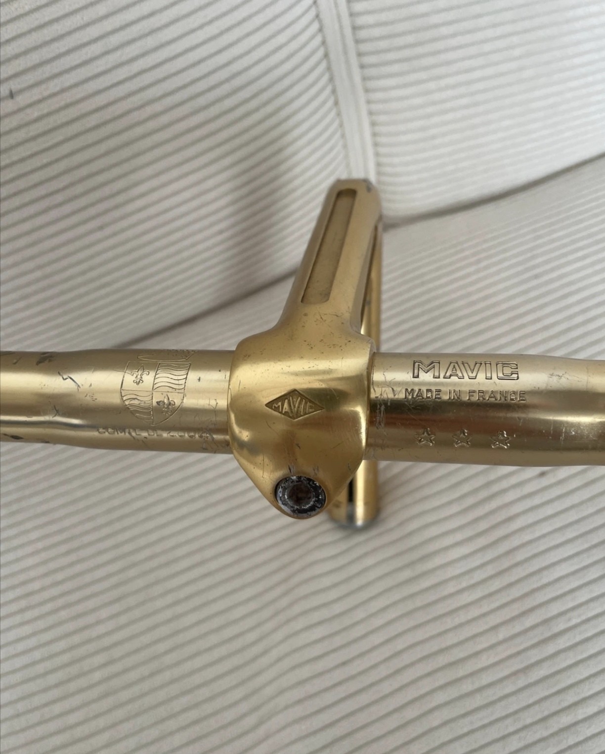 Colnago Arabesque Handlebar + Handlebar Mount Mavic Gold Road Vintage