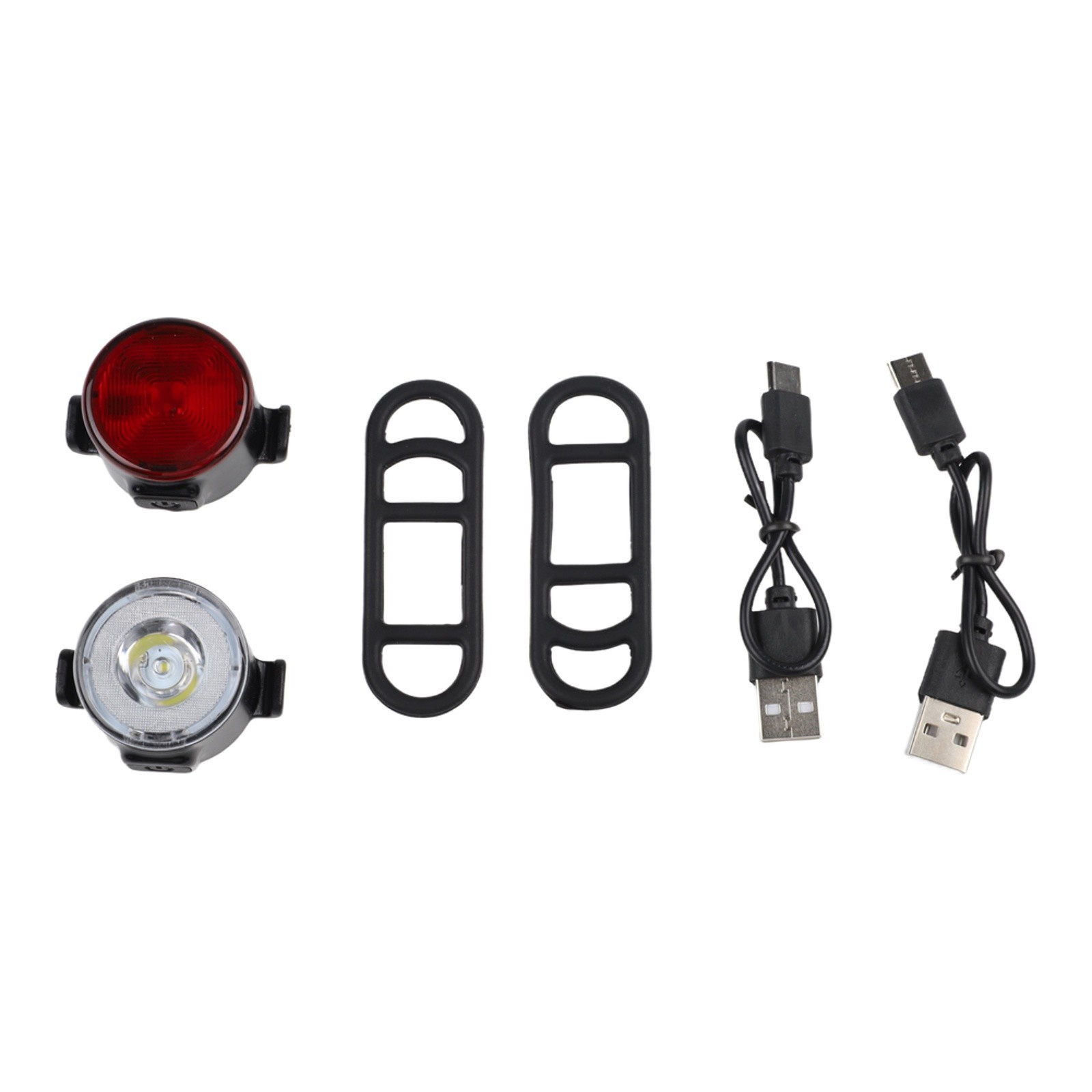 Waterproof LED Bike Lights Set USB Rechargeable Front and Rear Safety Lighting