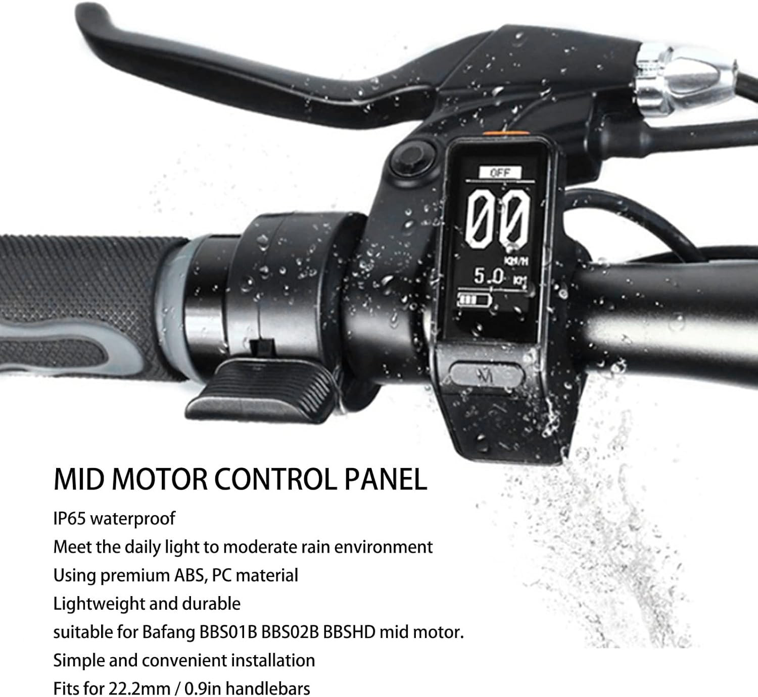 Electric LCD Display, IP65 Waterproof Data Monitoring, SW102 Control Panel for E
