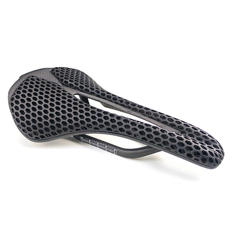 Carbon Fiber Bicycle Saddles 3D Printed/EVA Leather Bike Seat Cushion 250*140mm