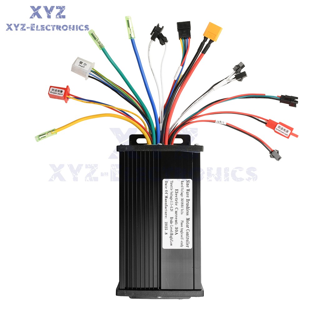 36V 48V 64V 40A 30A 20A Brushless Motor Controller E-Bike S866 LCD Display Meter