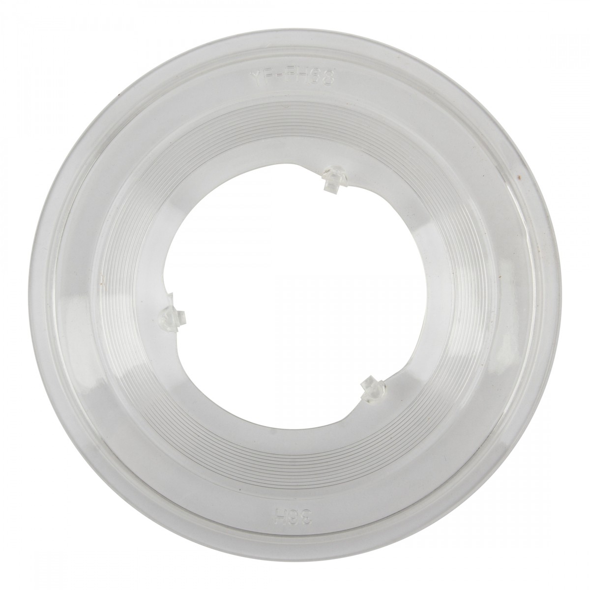 Sunlite 36H Cassette Spoke Protector – Clear Plastic, 6.125″ OD, 3 Prong