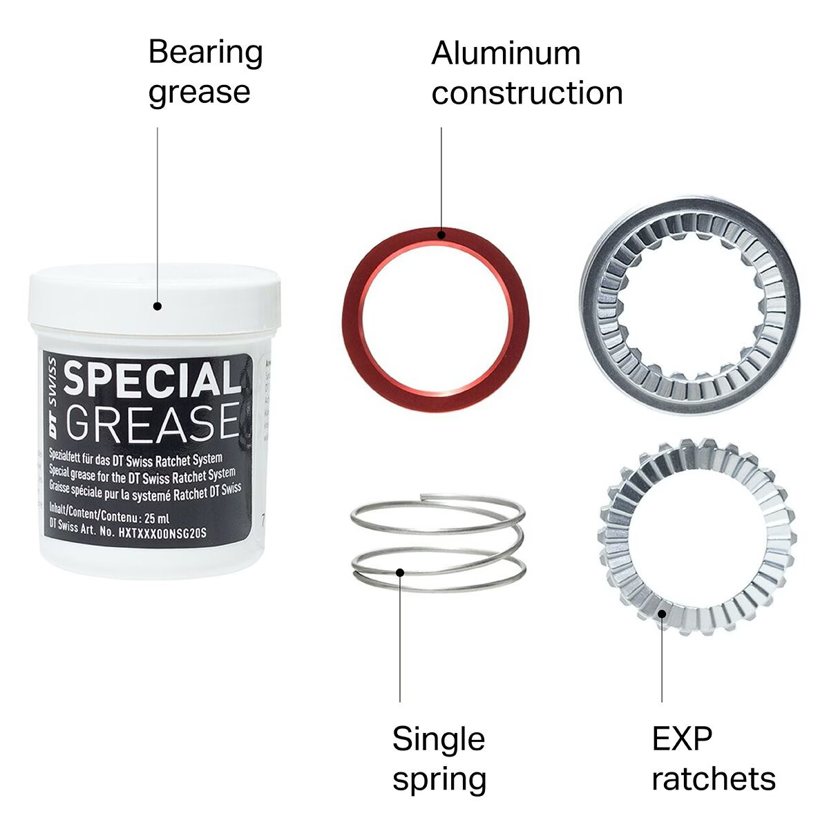 DT Swiss EXP Ratchet Upgrade Kit Silver, 54t
