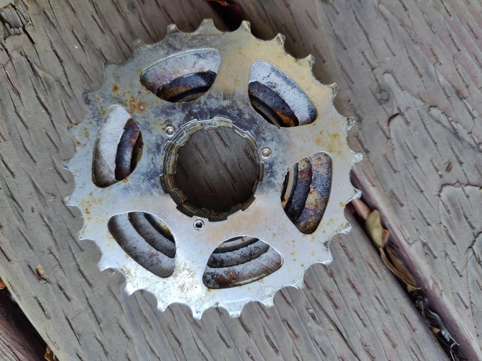 Shimano 7 Speed Cassette Incomplete Hyperglide 15-25 Teeth Used