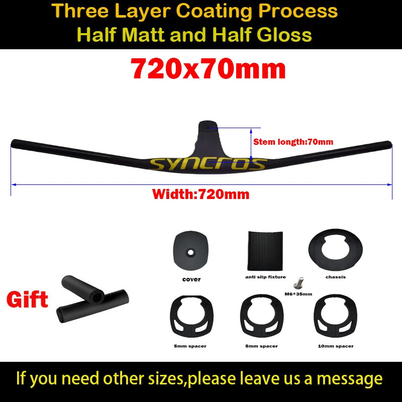 MTB Bicycle Integration Internal Cable Carbon Handlebar Stem – 20 Degrees