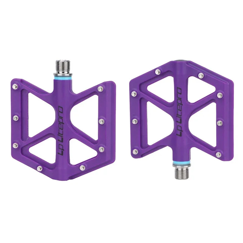 Ultralight Titanium Axle Nylon Platform Anti-Slip Pedals for Road MTB Bicycle