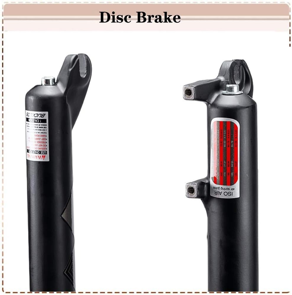 26 x 4.0 inch Fat Bike Tire Air Suspension Fork 120mm Travel, Spacing…