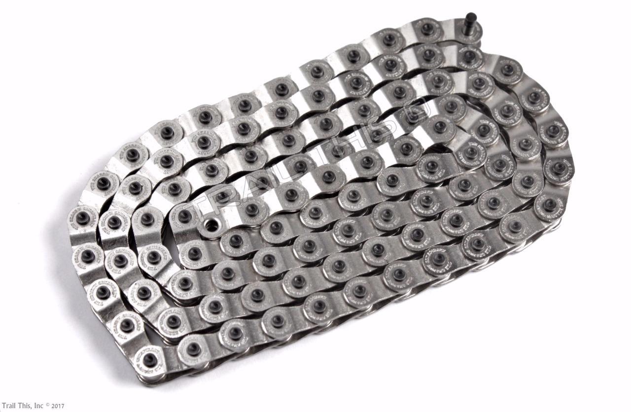 The Shadow Conspiracy Interlock V2 Half Link 1/2″ x 1/8″ BMX Bike Chain Silver