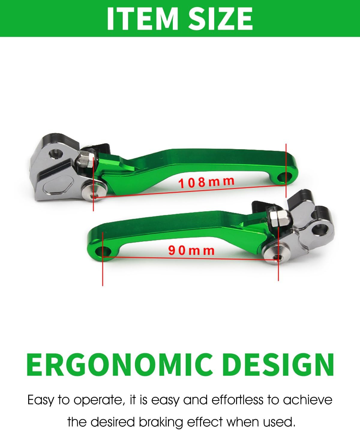 JFG RACING Dirt Bike Foldable Clutch Brake Levers,Clutch Lever Breakaway Levers