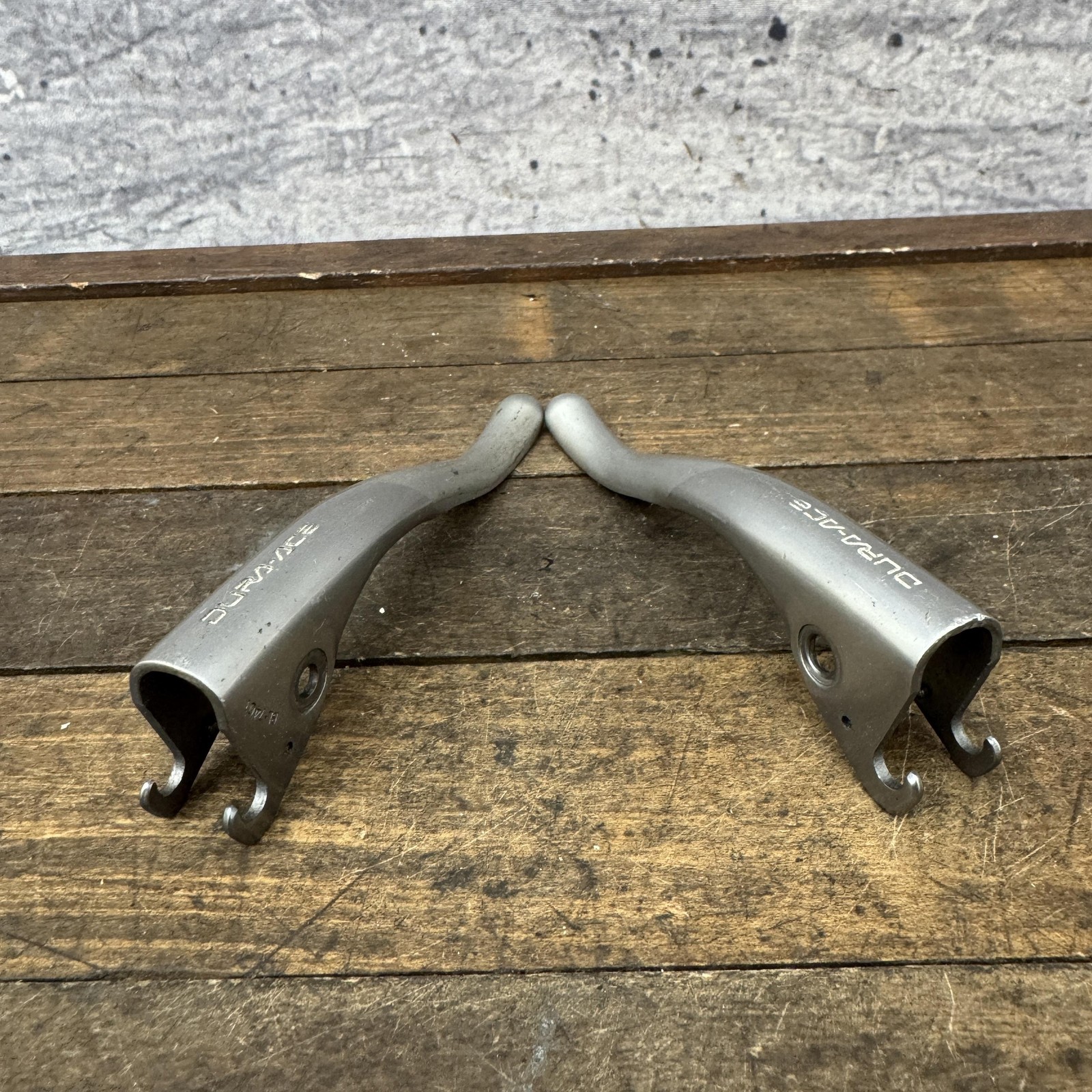 Vintage Shimano Dura-Ace BL-7401 Brake Lever Blades Pair Silver Parts Only
