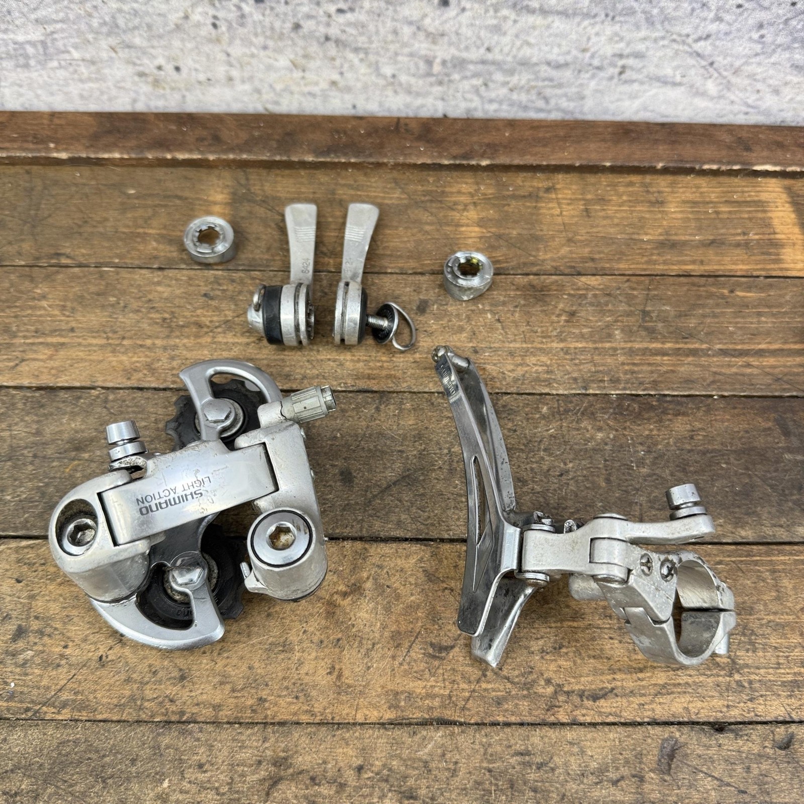 Vintage Shimano Light Action Derailleur Set FD-Z206 Shifter Group Japan Road