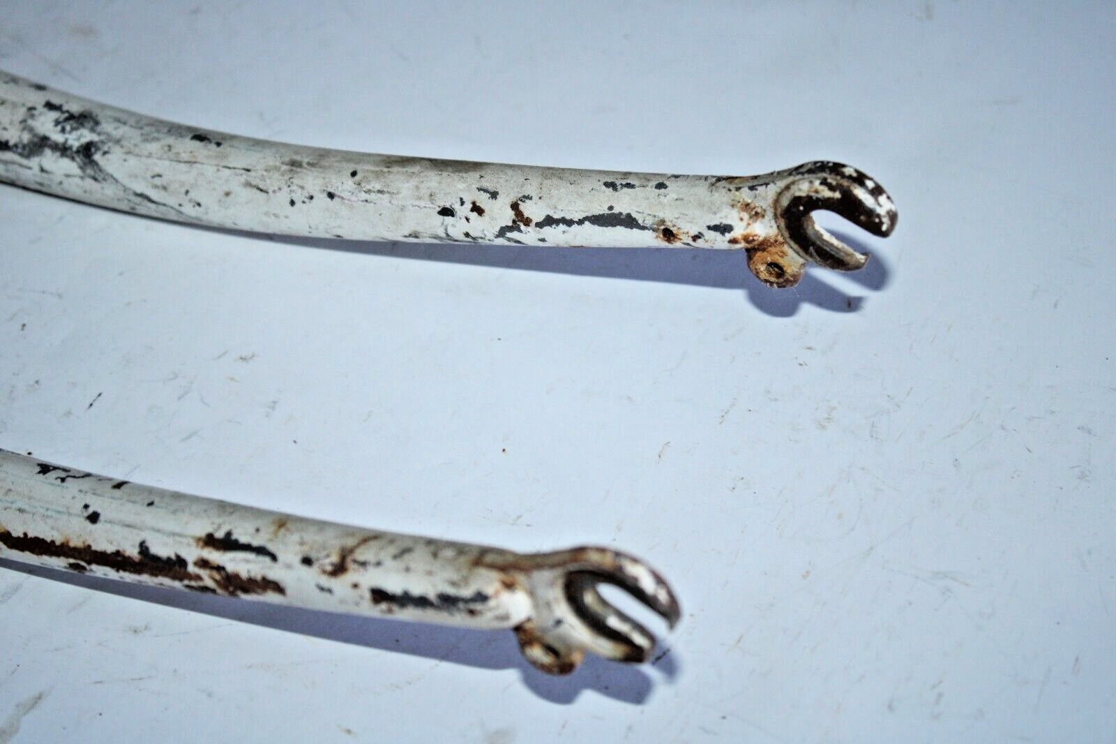 Vintage GT Rigid MTB Bike Fork 26″ 1″ Threaded 140mm WHT Steel Canti USA Shipper