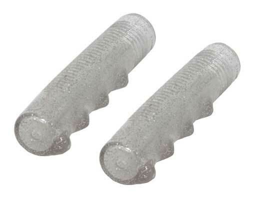 SPARKLE Clear Bicycle Handlebar Glitter Vintage Lowrider Cruiser Bike Grips.